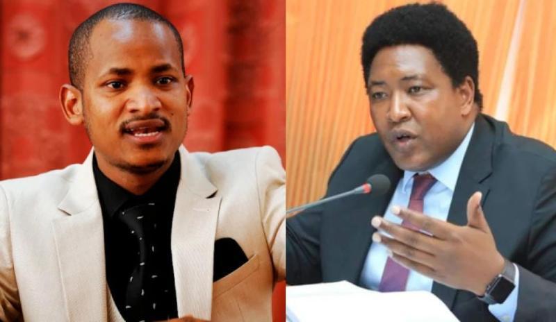 Photocollage of Babu Owino and Ledama Olekina